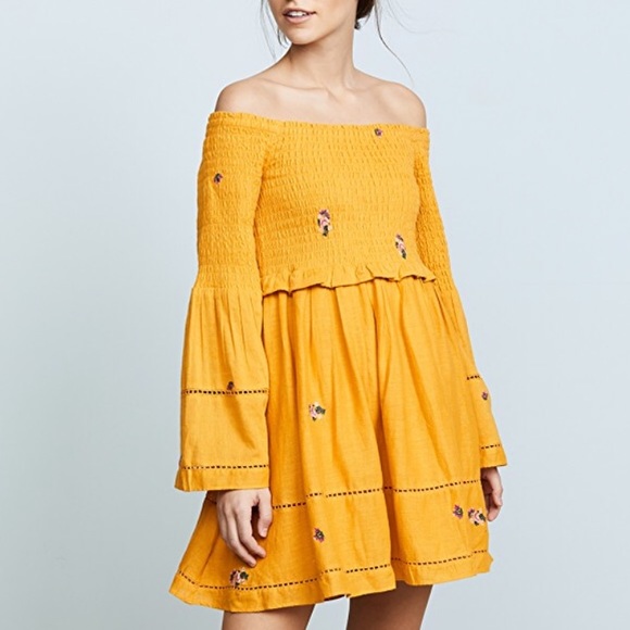 Free People Dresses & Skirts - NEW Free People Counting Daisies Embroidered Dress